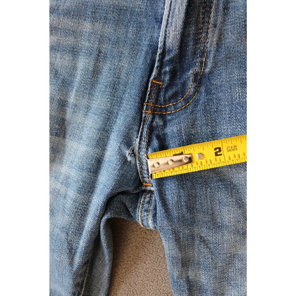 LUCKY BRAND Jeans Mens 29x32 Solid Wash Denim Straight Leg Blue Denim Character - Picture 6 of 13